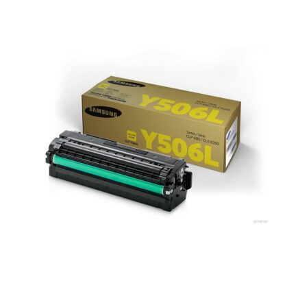 Samsung CLT-Y506L Γνήσιο Toner Laser Εκτυπωτή Κίτρινο High Yield 3500 Σελίδων (SU515A)