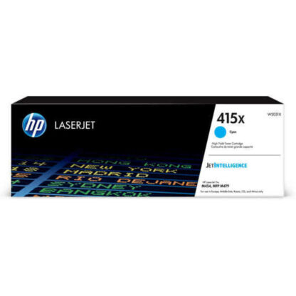 HP 415X Γνήσιο Toner Laser Εκτυπωτή Κυανό High Yield 6000 Σελίδων (W2031X)