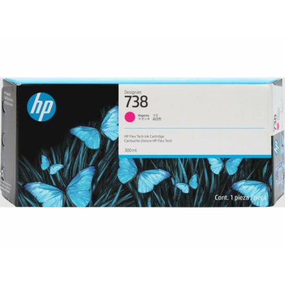 HP 738 Γνήσιο Μελάνι Εκτυπωτή InkJet Ματζέντα (676M7A)