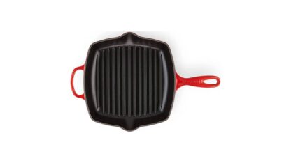 Le Creuset Grill Pan Cast Iron Square Cherry Red 26 cm