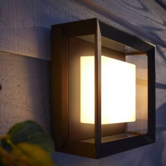 Philips Hue Econic square LED Wall Lamp black