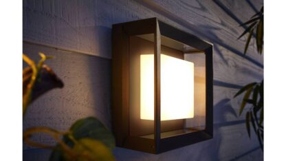 Philips Hue Econic square LED Wall Lamp black