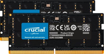 Crucial DDR5-4800 Kit       64GB 2x32GB SODIMM CL40 (16Gbit)