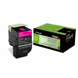 Lexmark 702M Γνήσιο Toner Laser Εκτυπωτή Ματζέντα Return Program 1000 Σελίδων (70C20M0)