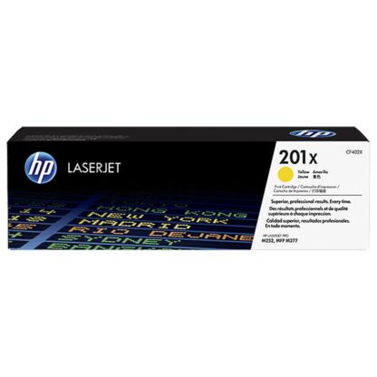 HP 201X Γνήσιο Toner Laser Εκτυπωτή Κίτρινο High Yield 2300 Σελίδων (CF402X)