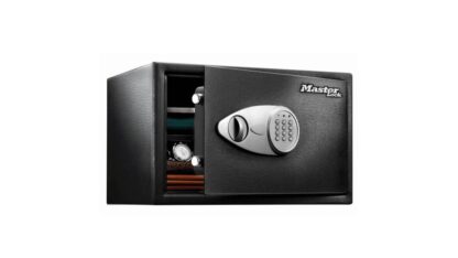 Master Lock X125ML Χρηματοκιβώτιο με Κλειδί και Δακτυλικό Αποτύπωμα Διαστάσεων Μ27xΠ43xΥ37cm με Βάρος 12.2kg