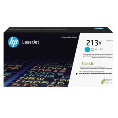 Cartuccia toner originale ciano ad altissima capacit LaserJet HP 213Y