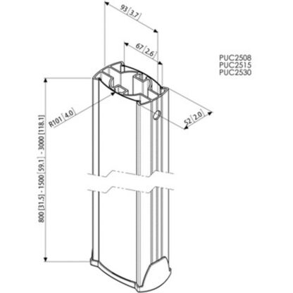 Αξεσουάρ Vogel's PUC 2530 80 kg