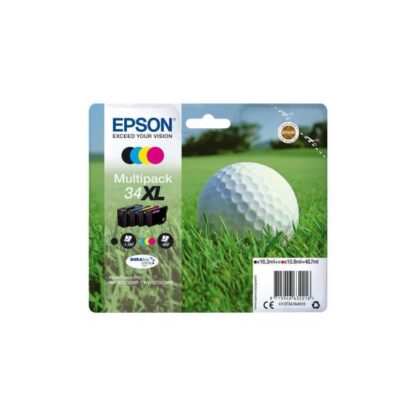 Epson 34XL Γνήσιο Πακέτο 4 Μελανιών Εκτυπωτή InkJet Κίτρινο / Κυανό / Ματζέντα / Μαύρο (C13T34764010)