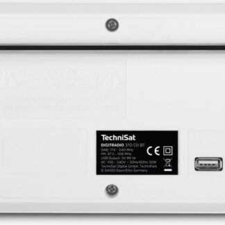 Technisat DigitRadio 4 C Επιτραπέζιο Ραδιόφωνο Ρεύματος DAB+ με Bluetooth Λευκό