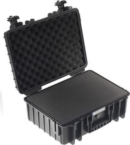 B&W Outdoor Case Type 5000 black with pre-cut foam insert