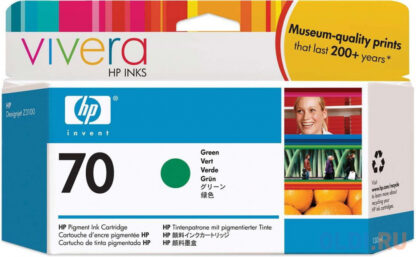 70 Cartuccia d'inchiostro HP 70 verde, da 130 ml con inchiostro HP Vivera