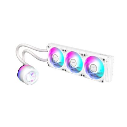 Gigabyte Aorus Waterforce X II 360 ICE Υδρόψυξη Επεξεργαστή Τριπλού Ανεμιστήρα 120mm για Socket AM4/AM5/1700/1200/115x με ARGB Φωτισμό Λευκή