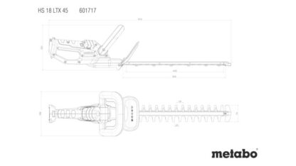 Metabo HS 18 LTX 45 V solo Cordless Hedgecutter