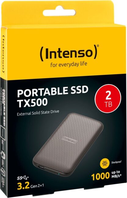 Intenso TX500 USB 3.2 Εξωτερικός SSD 2TB 2.5" Καφέ