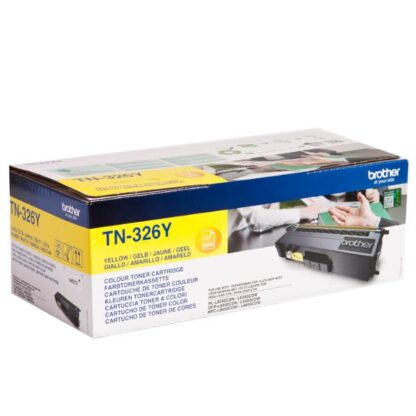 Brother TN-326Y Γνήσιο Toner Laser Εκτυπωτή Κίτρινο 3500 Σελίδων (TN-326Y)