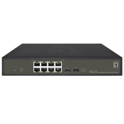 LEVELONE GES-2110P - SWITCH HILBERT 10-PORTE GIGABIT SMART LITE POE 802.3at/af 130W, 8-Por