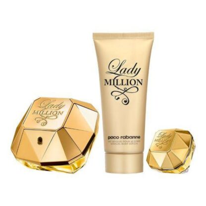 Σετ Γυναικείο Άρωμα Paco Rabanne Lady Million EDP 3 Τεμάχια