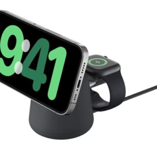 Belkin Φορτιστής Magsafe 15W Λευκός (BoostCharge Pro 2-in-1)