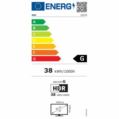 AOC Q32V4 IPS Monitor 31.5" QHD 2560x1440 με Χρόνο Απόκρισης 4ms GTG