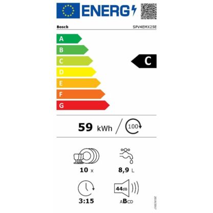 Bosch Πλήρως Εντοιχιζόμενο Πλυντήριο Πιάτων με Wi-Fi για 10 Σερβίτσια Π44.8xY81.5εκ. Κωδικός: SPV4EMX25E