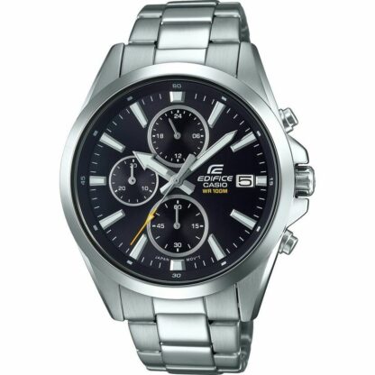 Ανδρικά Ρολόγια Casio EDIFICE Μαύρο Ασημί