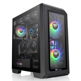 Thermaltake View 380 TG ARGB Gaming Midi Tower Κουτί Υπολογιστή με Πλαϊνό Παράθυρο Μαύρο