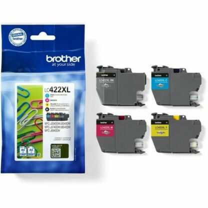 Αυθεντικό Φυσίγγιο μελάνης Brother LC422XLVAL Πολύχρωμο Μαύρο/Κυανό/Ματζέντα/Κίτρινο