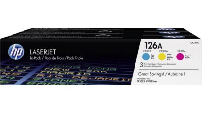 126A HP126A Color Tri-Pack LaserJet Toner Cartridge