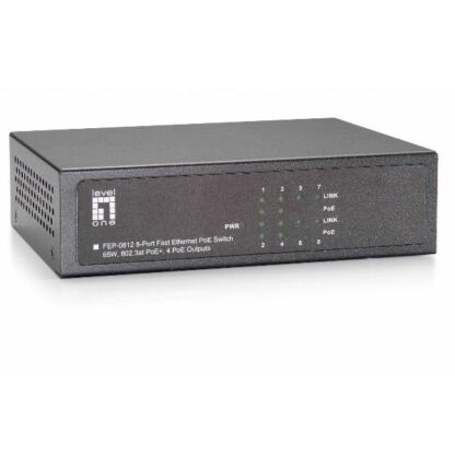 LEVELONE FEP-0812 - SWITCH 8-PORTE 10/100 POE 802.3at/af 65W