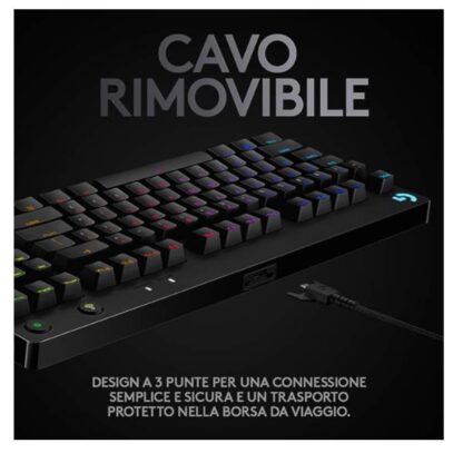 LOGITECH G PRO MECHANICAL GAMING KEYBOARD - BLACK - ITA - CENTRAL-419