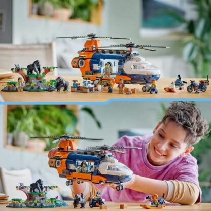 Παιχνίδι Kατασκευή Lego 60437 Jungle Explorer Helicopter Base Camp Πολύχρωμο