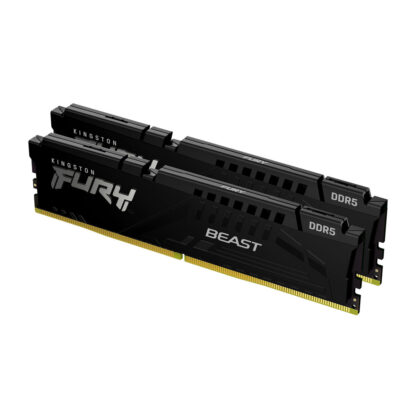 Kingston Fury Beast 32GB DDR5 RAM με 2 Modules (2x16GB) και Ταχύτητα 5200 για Desktop (KF552C40BBK2-32)