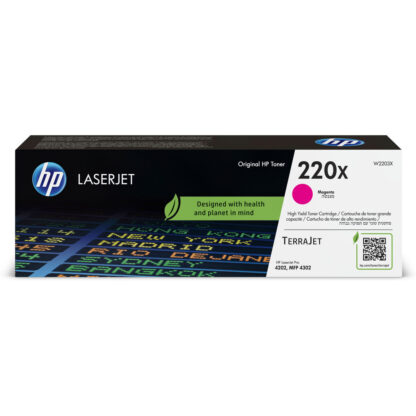 HP 220X Γνήσιο Toner Laser Εκτυπωτή Ματζέντα 5500 Σελίδων (W2203X)