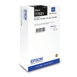 Αυθεντικό Φυσίγγιο μελάνης Epson T7551 Μαύρο