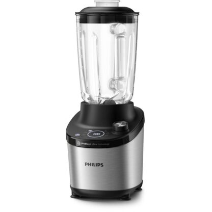 Philips Μπλέντερ για Smoothies με Γυάλινη Κανάτα 2lt 1500W Inox HR3760/00