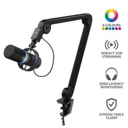 GXT 255+ ONYX MICROFONO PROFESSIONALE CON BRACCIO VIDEOCHIAMATE/STREAMING
