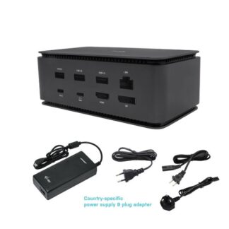 Kensington USB-C Docking Station με HDMI/DisplayPort PD Ethernet και συνδεση 2 Οθονών Γκρι (K33853WW)