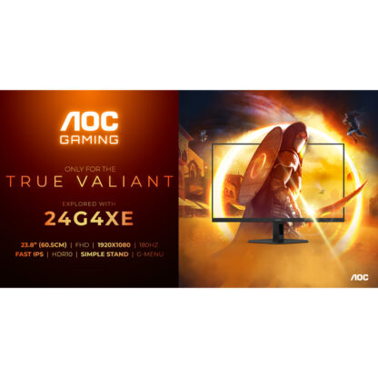 AOC 24G4XE IPS HDR Gaming Monitor 23.8" FHD 1920x1080 180Hz με Χρόνο Απόκρισης 0.5ms GTG