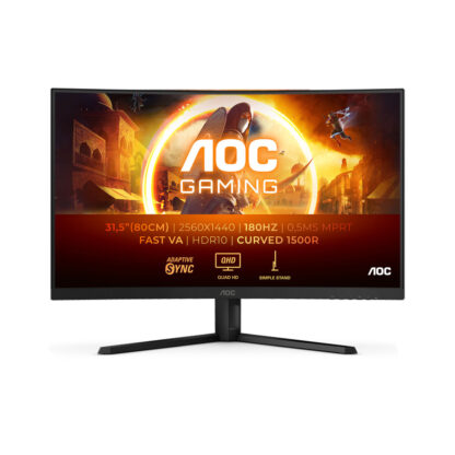 AOC CQ32G4VE VA HDR Curved Monitor 32" QHD 2560x1440 180Hz με Χρόνο Απόκρισης 1ms GTG