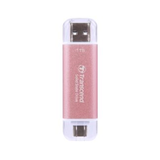 Transcend Esd310p 1.0TB USB 3.2 SSD Stick με σύνδεση USB-A & USB-C Ροζ