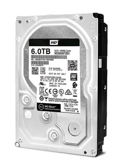 Western Digital WD Black 6TB HDD Σκληρός Δίσκος 3.5" SATA III 7200rpm για Desktop Κωδικός: WD6004FZWX