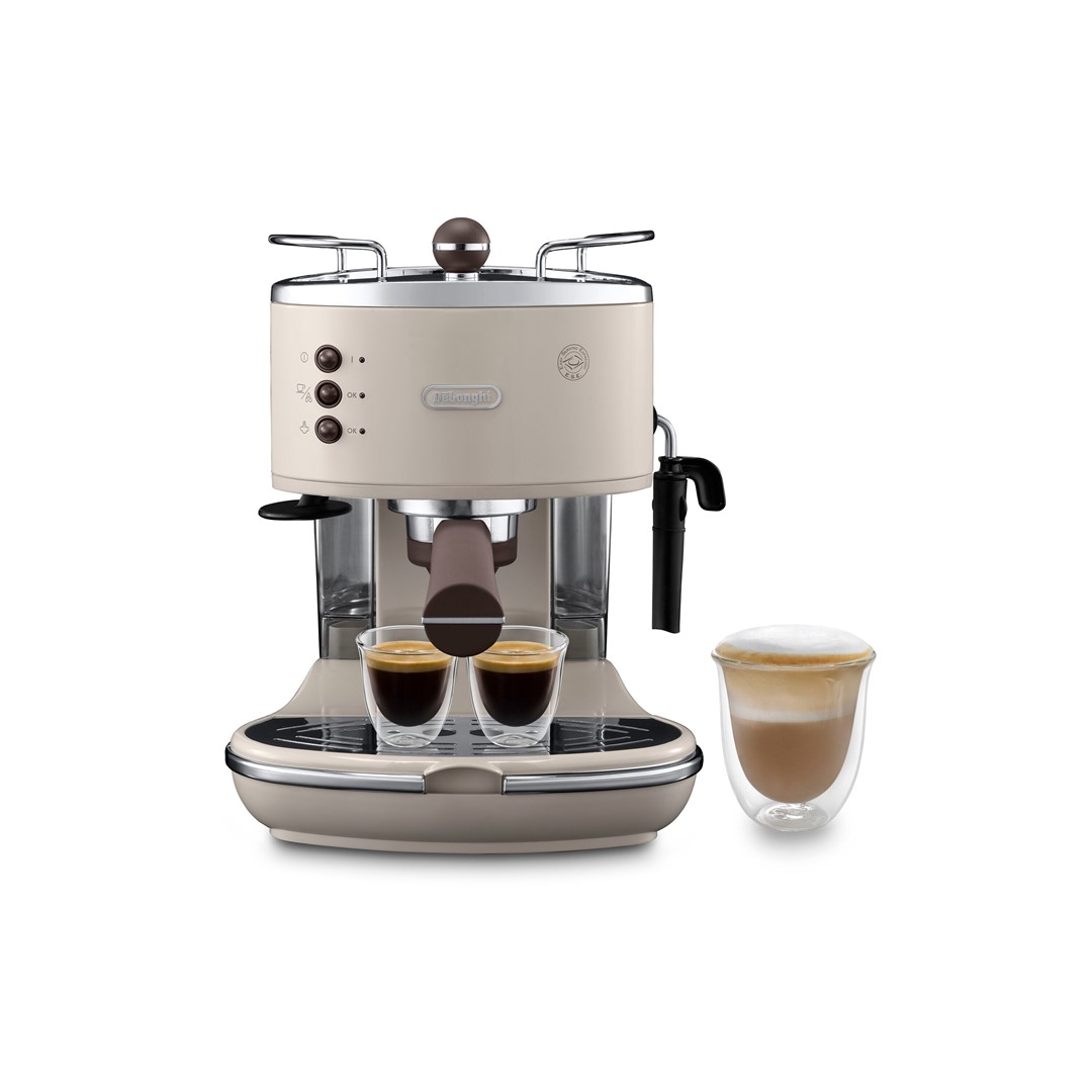 De'Longhi Icona Vintage Μηχανή Espresso 1100W Πίεσης 15bar Λευκή De'Longhi Icona Vintage Μηχανή Espresso 1100W Πίεσης 15bar Λευκή