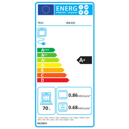 Φούρνος Πολλαπλών Χρήσεων Teka Teka | Horno Multifunción A+ 70 L HydroClean A+ 2615W 70 L