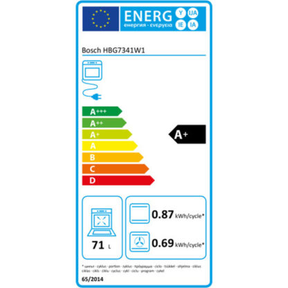Φούρνος BOSCH HBG7341W1 3600 W 71 L