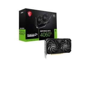 MSI GeForce RTX 4060 Ti 8GB GDDR6 Ventus 2X Black OC Κάρτα Γραφικών Κωδικός: 802-V515-025