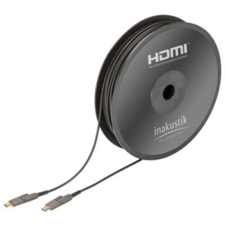 in-akustik Profi HDMI 2.0 LWL Cable micro HDMI + Adapter 30m
