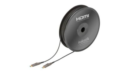 in-akustik Profi HDMI 2.0 LWL Cable micro HDMI + Adapter 30m