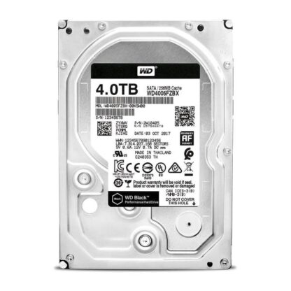 Western Digital Black 4TB HDD Σκληρός Δίσκος 3.5" SATA III 7200rpm με 256MB Cache για Desktop Κωδικός: WD4005FZBX
