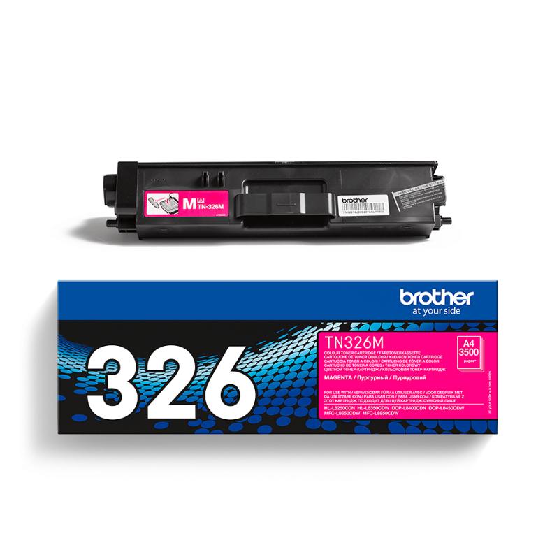 Brother TN-326M Γνήσιο Toner Laser Εκτυπωτή Ματζέντα High Capacity 3500 Σελίδων (TN-326M) Brother TN-326M Γνήσιο Toner Laser Εκτυπωτή Ματζέντα High Capacity 3500 Σελίδων (TN-326M)